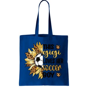 This Gigi Loves Her Soccer Boy Soccer Gigi Grandma Cool Gift Tote Bag