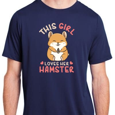 This Girl Loves Her Hamster | Hamster Lover Gift Adult ChromaSoft Performance T-Shirt