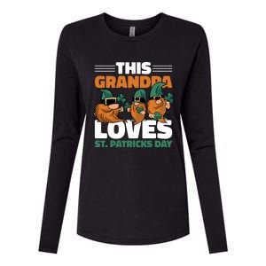 This Grandpa Loves St Patrick's Day Gift Womens Cotton Relaxed Long Sleeve T-Shirt