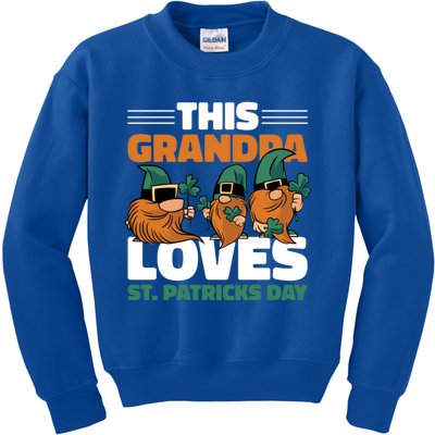 This Grandpa Loves St Patrick's Day Gift Kids Sweatshirt