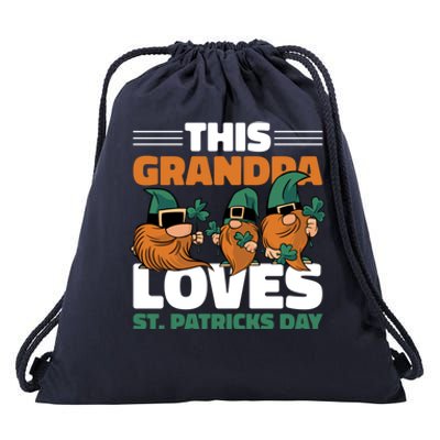 This Grandpa Loves St Patrick's Day Gift Drawstring Bag