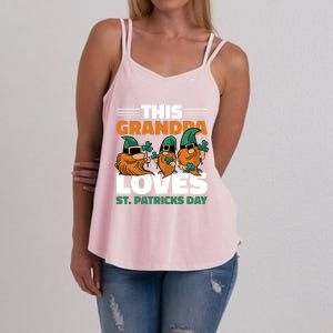 This Grandpa Loves St Patrick's Day Gift Women's Strappy Tank