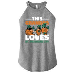 This Grandpa Loves St Patrick's Day Gift Women's Perfect Tri Rocker Tank