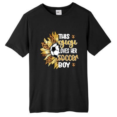 This Gigi Loves Her Soccer Boy Soccer Player Grandma Gigi Cool Gift Tall Fusion ChromaSoft Performance T-Shirt