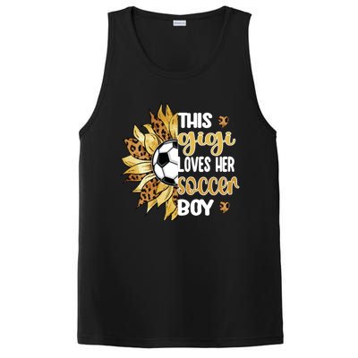 This Gigi Loves Her Soccer Boy Soccer Player Grandma Gigi Cool Gift PosiCharge Competitor Tank