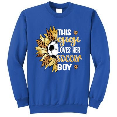 This Gigi Loves Her Soccer Boy Soccer Player Grandma Gigi Cool Gift Sweatshirt