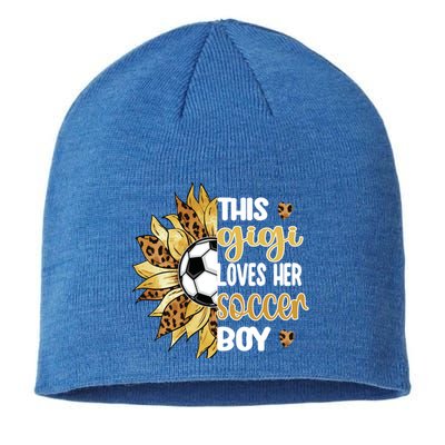 This Gigi Loves Her Soccer Boy Soccer Player Grandma Gigi Cool Gift Sustainable Beanie