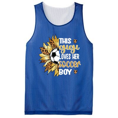 This Gigi Loves Her Soccer Boy Soccer Player Grandma Gigi Cool Gift Mesh Reversible Basketball Jersey Tank