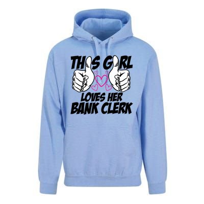 This Girl Loves Her Bank Clerk Banking Finance Bookkeeper Gift Unisex Surf Hoodie