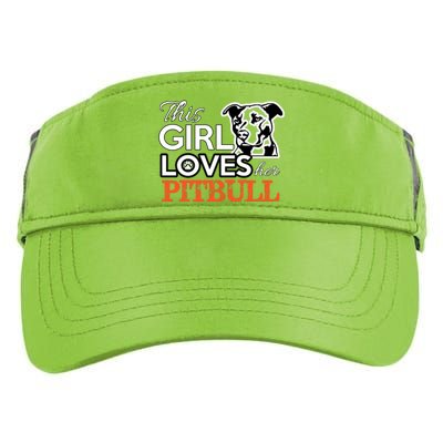 This Girl Love Her Pitbull Adult Drive Performance Visor