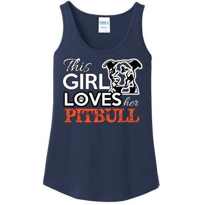 This Girl Love Her Pitbull Ladies Essential Tank