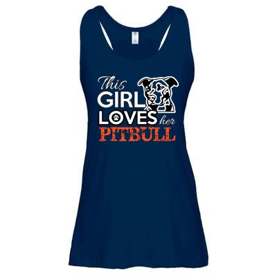 This Girl Love Her Pitbull Ladies Essential Flowy Tank