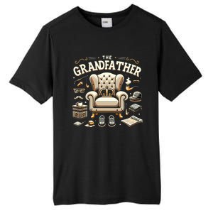 The Grandfather Logo FatherS Day Tall Fusion ChromaSoft Performance T-Shirt