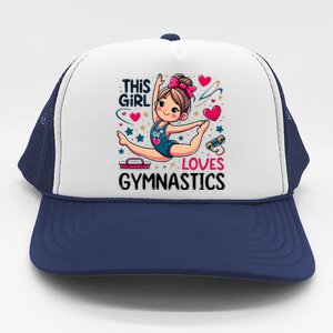 This Girl Loves Gymnastics Gymnastic Sport Lover Trucker Hat