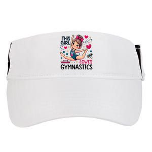 This Girl Loves Gymnastics Gymnastic Sport Lover Adult Drive Performance Visor