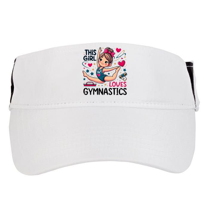 This Girl Loves Gymnastics Gymnastic Sport Lover Adult Drive Performance Visor