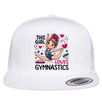 This Girl Loves Gymnastics Gymnastic Sport Lover Flat Bill Trucker Hat