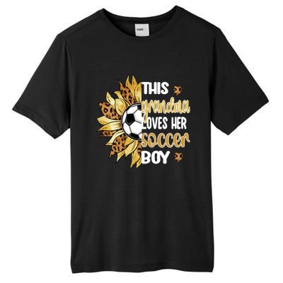 This Grandma Loves Her Soccer Boy Soccer Player Grandmother Gift Tall Fusion ChromaSoft Performance T-Shirt