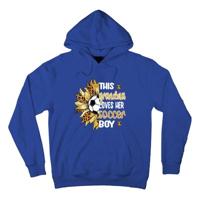 This Grandma Loves Her Soccer Boy Soccer Player Grandmother Gift Hoodie