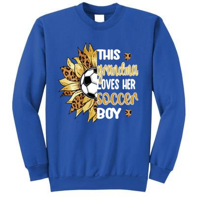 This Grandma Loves Her Soccer Boy Soccer Player Grandmother Gift Sweatshirt