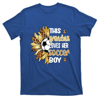 This Grandma Loves Her Soccer Boy Soccer Player Grandmother Gift T-Shirt