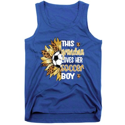 This Grandma Loves Her Soccer Boy Soccer Player Grandmother Gift Tank Top