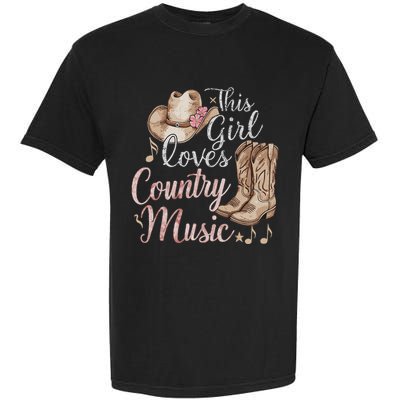 This Girl Loves Country Music Garment-Dyed Heavyweight T-Shirt