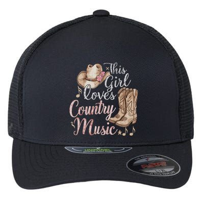 This Girl Loves Country Music Flexfit Unipanel Trucker Cap