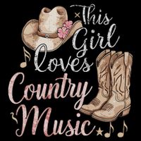 This Girl Loves Country Music Cooling Performance Crew T-Shirt
