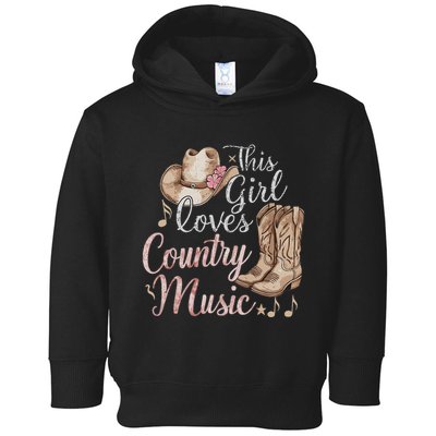 This Girl Loves Country Music Toddler Hoodie