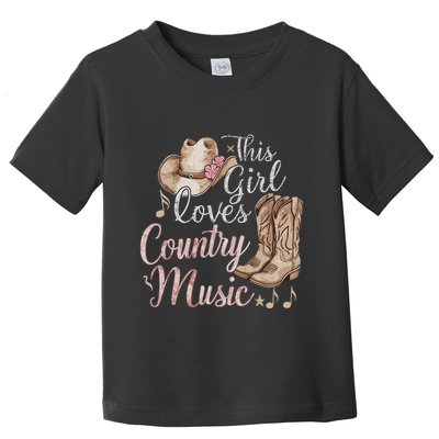 This Girl Loves Country Music Toddler T-Shirt