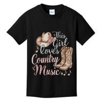 This Girl Loves Country Music Kids T-Shirt