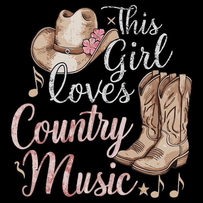 This Girl Loves Country Music Kids T-Shirt
