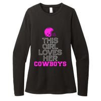 This Girl Loves Her Cowboys Cute Texas Womens CVC Long Sleeve Shirt