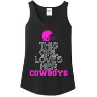 This Girl Loves Her Cowboys Cute Texas Ladies Essential Tank