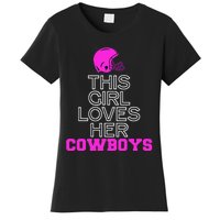 This Girl Loves Her Cowboys Cute Texas Women's T-Shirt