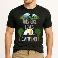 This Girl Loves Camping RV Teardrop Trailer Camper Caravan Cooling Performance Crew T-Shirt