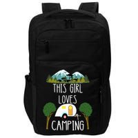 This Girl Loves Camping RV Teardrop Trailer Camper Caravan Impact Tech Backpack