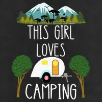 This Girl Loves Camping RV Teardrop Trailer Camper Caravan Adult Drive Performance Visor