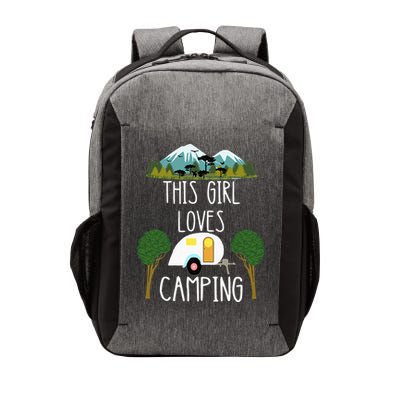 This Girl Loves Camping RV Teardrop Trailer Camper Caravan Vector Backpack
