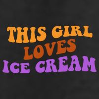 This Girl Loves Ice Cream Retro Cute 7 Panel Mesh Trucker Snapback Hat