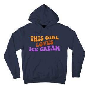 This Girl Loves Ice Cream Retro Cute Tall Hoodie