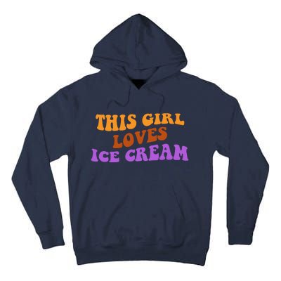 This Girl Loves Ice Cream Retro Cute Tall Hoodie