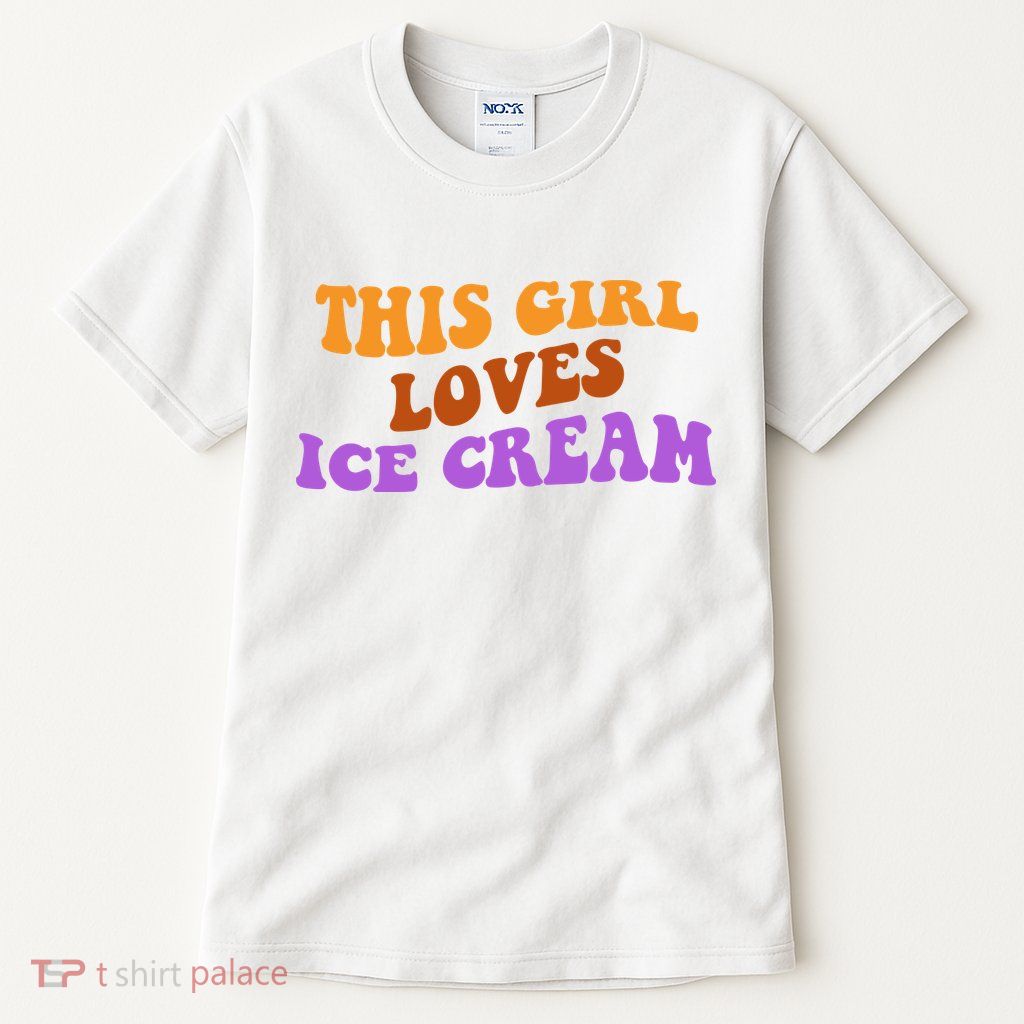 This Girl Loves Ice Cream Retro Cute Tall T-Shirt