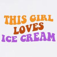 This Girl Loves Ice Cream Retro Cute Bucket Hat