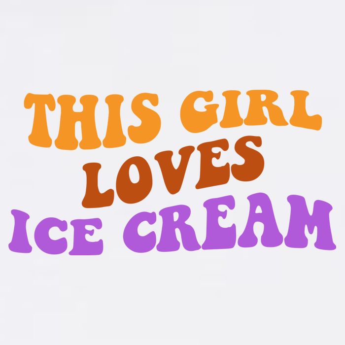 This Girl Loves Ice Cream Retro Cute Bucket Hat