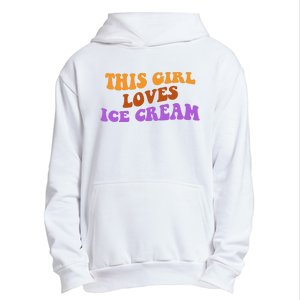 This Girl Loves Ice Cream Retro Cute Urban Pullover Hoodie