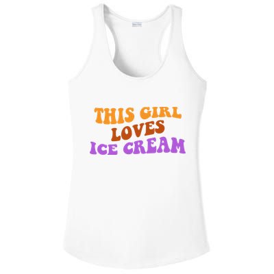 This Girl Loves Ice Cream Retro Cute Ladies PosiCharge Competitor Racerback Tank