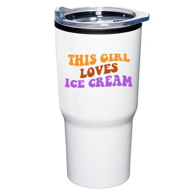 This Girl Loves Ice Cream Retro Cute Tumbler
