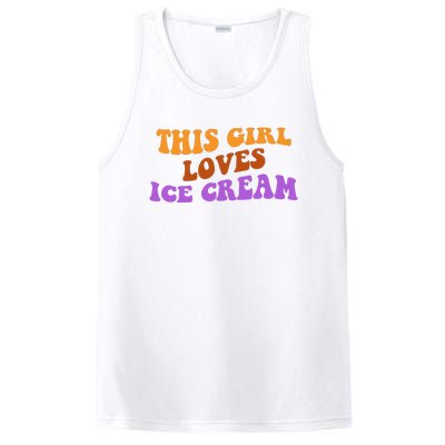 This Girl Loves Ice Cream Retro Cute PosiCharge Competitor Tank